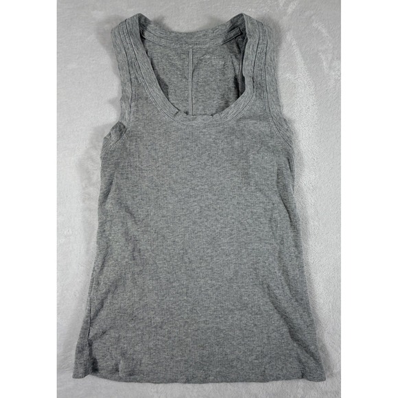 aerie Tops - Aerie Tank Top Women's Sz L Gray Scoop Neck Racerback Ribbed